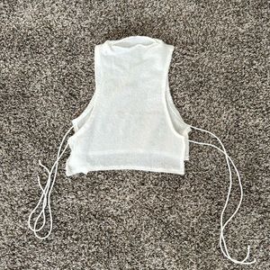 White knit top